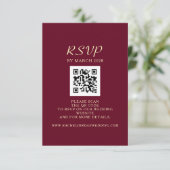 Trouw QR-code RSVP Kaartje (Staand voorkant)