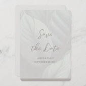 Trouw QR-code Save the Date Uitnodiging (Voorkant / Achterkant)