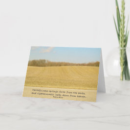 Trouw & Rechtvaardigheid - Blanco Schrift Kaart