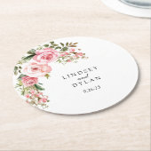 Trouw ronde kartonnen onderzetter (Gebogen)