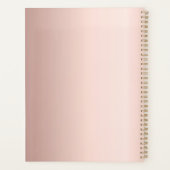 Trouw roze gouden glinster druppels bruid 2025 planner (Achterkant)