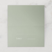 Trouw salie groene crème modern eenvoudig (Buitenkant ongevouwen)
