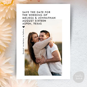 Trouw Sate De Datum Modern Minimalistisch Schoon Save The Date