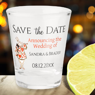 Trouw Save the Date Wonderland Konijn Shot Glas