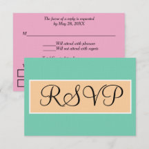 Trouw Seafoam Groen Roze RSVP