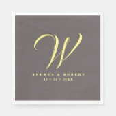 Trouw servetten met naam (Voorkant)