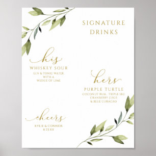 Trouw Signature Dranken Cocktails Groene Planten G Poster