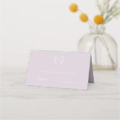 Trouw stoffige lavendel crème monogram krans (Voorkant)