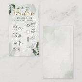 Trouw Tijdschema Informatiekaartje (Voorkant / Achterkant)