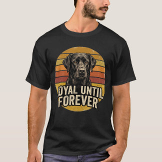 Trouw Tot in Euwigheid Zwarte Labrador Vintage Hon T-shirt