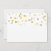 Trouw Trouwkaart Goud Folie Glitter Lichtjes Bedankkaart (Achterkant)