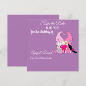 trouw uitnodiging (Voorkant / Achterkant)