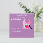 trouw uitnodiging (Staand voorkant)