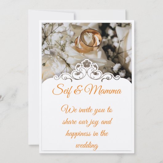 trouw uitnodiging (Voorkant)