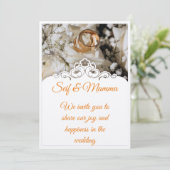 trouw uitnodiging (Staand voorkant)