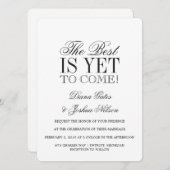 Trouw Uitnodiging | HET BESTE KOMT YET VOORUIT (Voorkant / Achterkant)