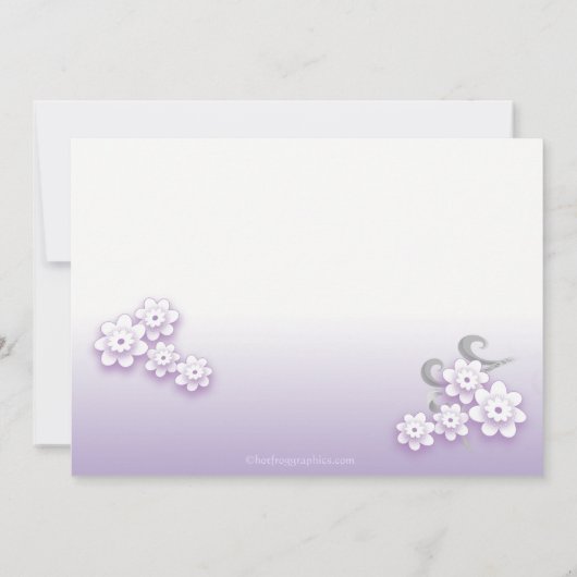 Trouw uitnodiging met pastel duiven voor bruidsmei (Achterkant)