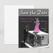 Trouw Uitnodiging 'Save The Date' (Voorkant / Achterkant)