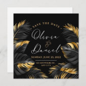 trouw uitnodiging Save The Dates (Voorkant / Achterkant)