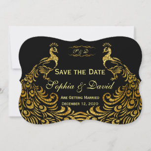 Trouw Uitnodigingen Gouden Pauw SAVE THE DATE
