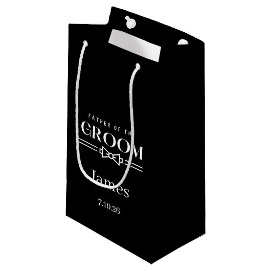 Trouw Vader van de Bruidegom Cadeautas (Voorkant Gekanteld)