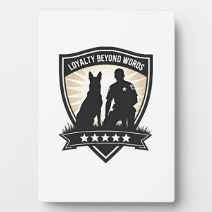 Trouw Verder Dan Woorden Vintage K9 Politie Badge Fotoplaat