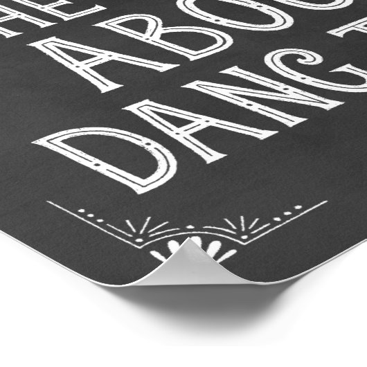 Trouw Verlovingsfoto Prop Bord Zij zei Ja Poster (Hoek)