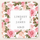 Trouw  vierkante kartonnen onderzetter (Voorkant)