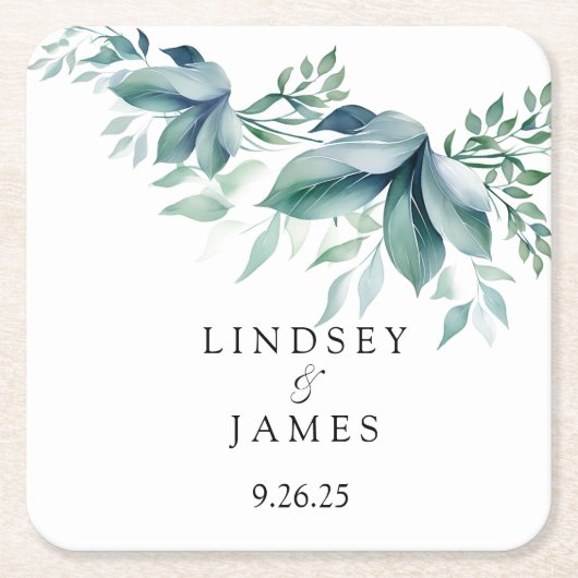 Trouw  vierkante kartonnen onderzetter (Voorkant)