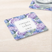 Trouw  vierkante kartonnen onderzetter (Schuin)