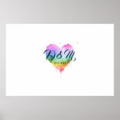 Trouw Welkom Gastboek Regenboog, LGBT Pride Bord Poster (Voorkant)