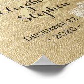 Trouw Welkom Receptie Metselaars Pot String Lichte Poster (Hoek)