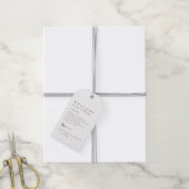 Trouw welkomst gunst cadeautag cadeaulabel (Met Touw)