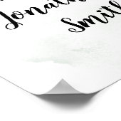 Trouw welkomstbord eucalyptus succulent poster (Hoek)