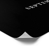 Trouw Welkomstbord met Zwarte en Witte Script Lett Poster (Hoek)