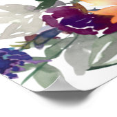 Trouw welkomstbord van zonnebloemen poster (Hoek)