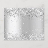 Trouw wit zilver budget bespaar datum flyer (Achterkant)