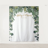 Trouwachtergrond - Eucalyptus - Fotohokje Wandkleed (Voorkant)