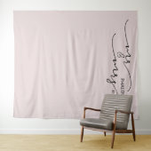 Trouwachtergrond met meneer en mevrouw Blush Rose Wandkleed (In Situ (horizontaal))