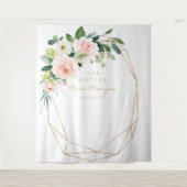 Trouwachtergrond voor bruidsfeest Future Mrs Gold Wandkleed (Voorkant)