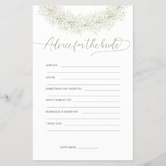 Trouwadvies voor de bruid Bruidsjurk spel Flyer (Voorkant)