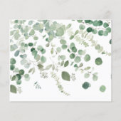 Trouwadvieskaarten met Eucalyptus Flyer (Achterkant)