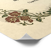 Trouwakte-Huwelijksakte-(Sieraad) Poster (Hoek)