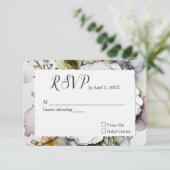 Trouwanjer in alcoholinktontwerp RSVP kaartje (Staand voorkant)