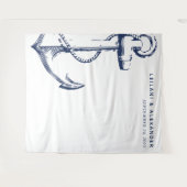 Trouwanker Wit Nautical Wandkleed (Voorkant (horizontaal))