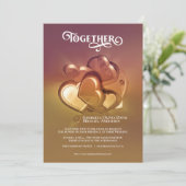 Trouwannouncement Samen Aankondiging (Staand voorkant)