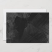 Trouwannuleringsbericht formeel zwart kaart (Achterkant)