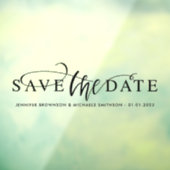 Trouwauto 'save the date' raamsticker (Vel 3)