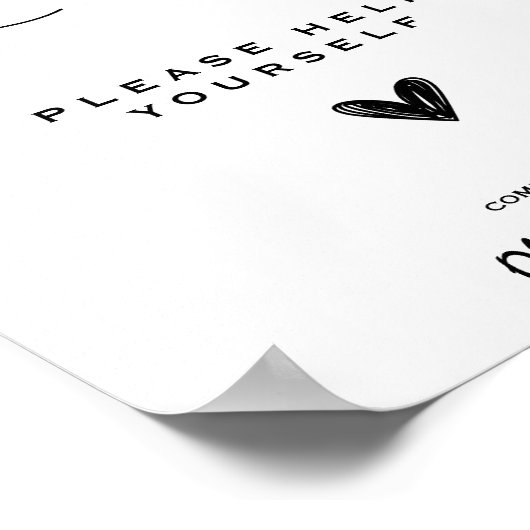 Trouwbadkamerbord Modern Elegant Minimalist Poster (Hoek)