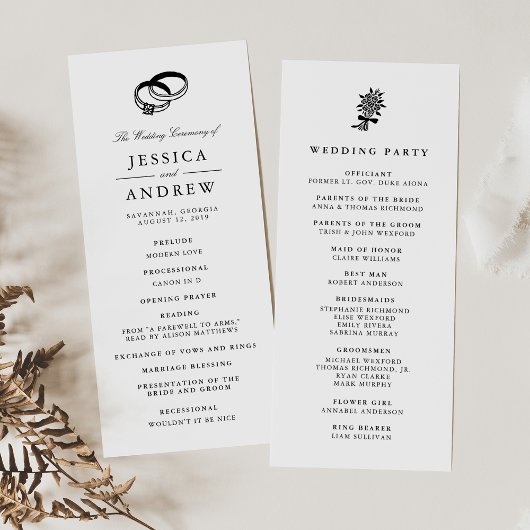 Trouwbanden | Huwelijksceremonie programma